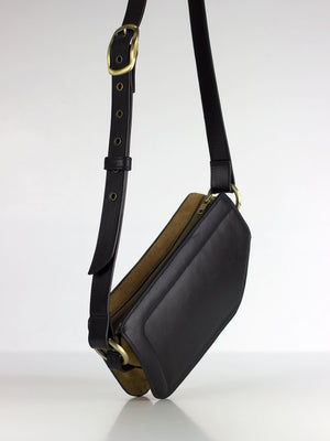 Crossbody Bag PENTA / Black & Sand