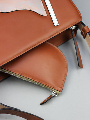 ALL IN ONE Handmade Leather Wallet Brown | Minimalist Design from Barcelona