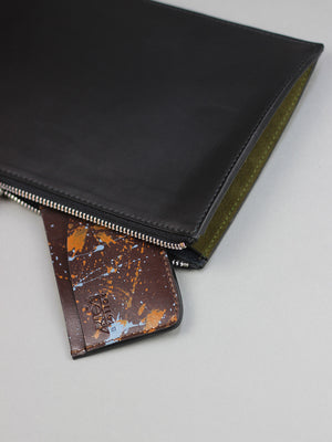 VISIT cad holder/ brown splash