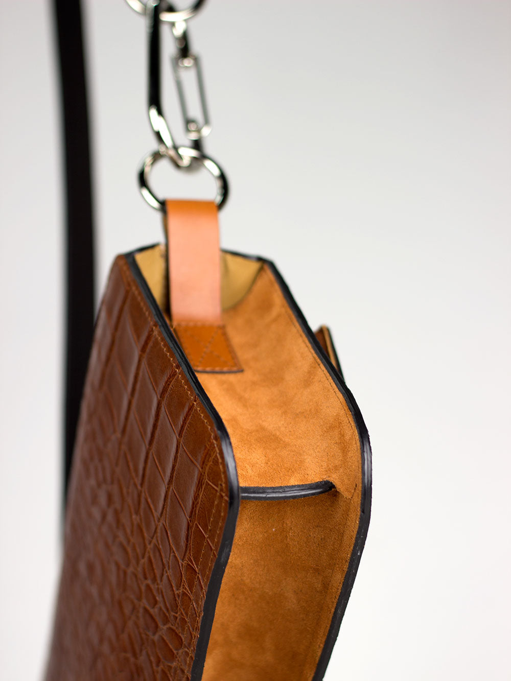 BRICK crossbody bag / croco caramel – Artém Atelier